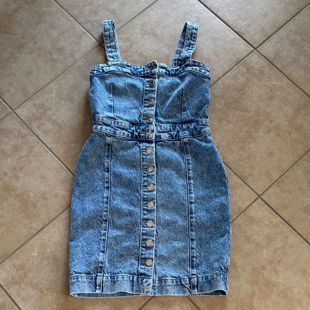 All Saints Denim Button-Down Dress